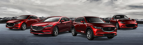 Modèles 2020 rouges de Mazda